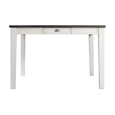Jamison Two-Tone Extendable Dining Table with Storage White - Picket House Furnishings: Modern Rectangular Kitchen Table, Seats 4-6 (LOCAL PICKUP ONLY)