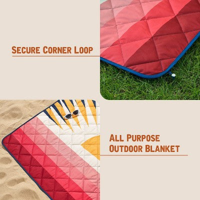 Weatherproof Vintage Sun Throw Blanket