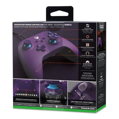 PowerA Advantage Wired Controller for Xbox Series X|S - Celestial Purple