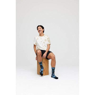 STANCE x WADE Men's Segment Crew Socks - Navy Blue 6-12
