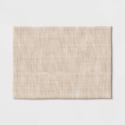 Cotton Woven Textured Placemat Brown - Threshold: Traditional Tie Dye Design, Jacquard, Machine Washable, 19"x14"
