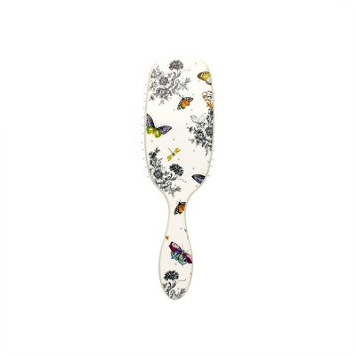 Wet Brush x MacKenzie Childs Shine Enhancer Hair Brush- Butterfly Toile: Hair Styling For All Hair Types, Detangling Brush, Nylon ?????les