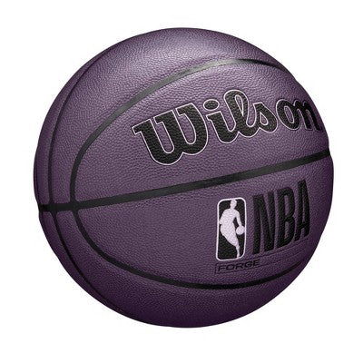 Wilson Size 7 NBA Forge Basketball - Purple: Composite Shell, Butyl Bladder