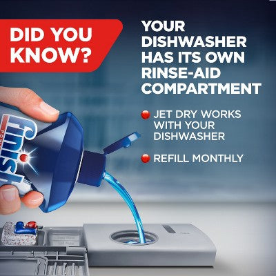 Finish Jet-Dry Rinse Aid Dishwasher Rinse and Drying Agent - 32oz