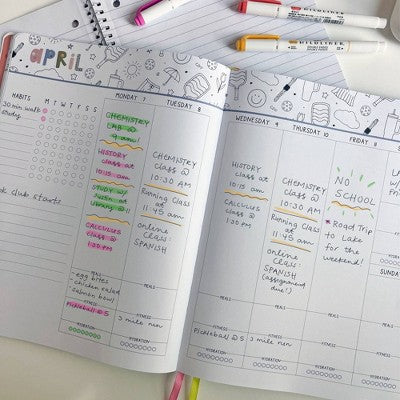 Callie Danielle 2025 11"x8.5" Weekly/Monthly Large: Leather Planner, January-December, Multicolored, Teen & Adult