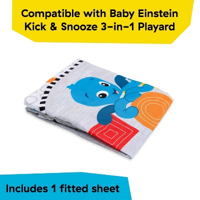 Baby Einstein Kick & Snooze Playard with Oval Fitted Sheet