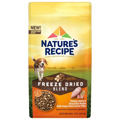 Nature's Recipe Freeze Dried Blend Chicken, Barley and Brown Rice Dog Food - 3.5lbs