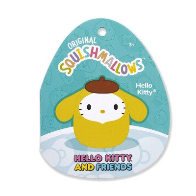 Hello Kitty 8" Squishmallows Plush in Pompompurin Hoodie