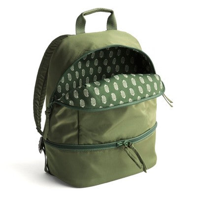 Vera Bradley Women's Nylon Small Chancery Backpack Bronze Green