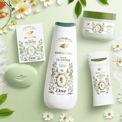 Dove Beauty Bridgerton Body Scrub Love & Meadows Bergamot & Wildflowers
