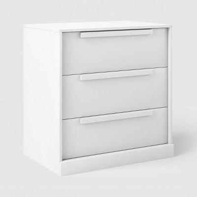 Modern 3 Drawer Dresser White - Room Essentials (LOCAL PICKUP ONLY)