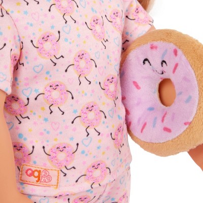 Our Generation Dreaming of Donuts Pink Pajama Outfit & Accessories for 18'' Dolls