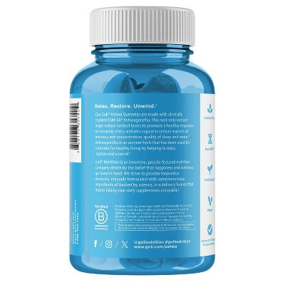 Goli Nutrition Ashwagandha Dietary Supplement Vegan Gummies - 60ct