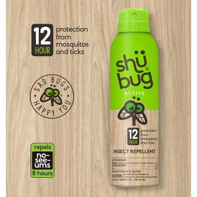 Shubug Active Insect Repellent Personal Bug Spray 6oz