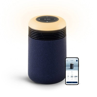 Blueair Mini Restful Air purifier and Sunrise Alarm Clock Midnight Blue