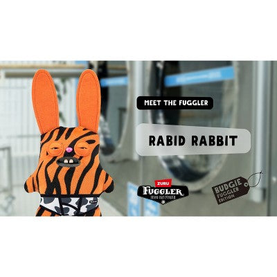 Fuggler 9" Rabid Rabbit Budgie Plush - Tiger