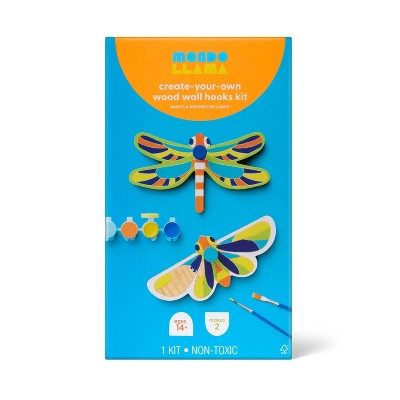 2ct Wooden Insect Hooks Summer Craft Painting Activity Kit - Mondo Llama