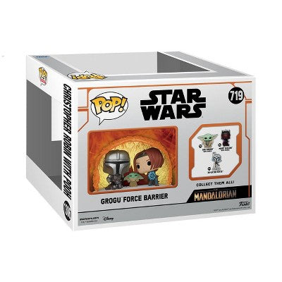 Funko POP! Star Wars Mandalorian Grogu Force Barrier Bobblehead Figures