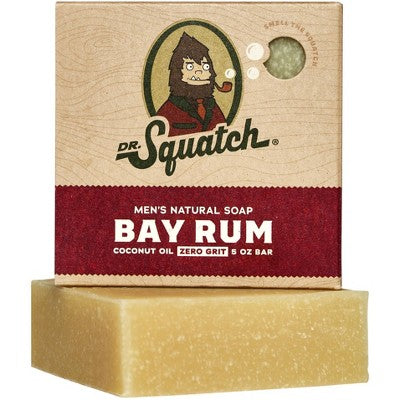 DR. SQUATCH Men's All Natural Bar Soap - Bay Rum - 5oz