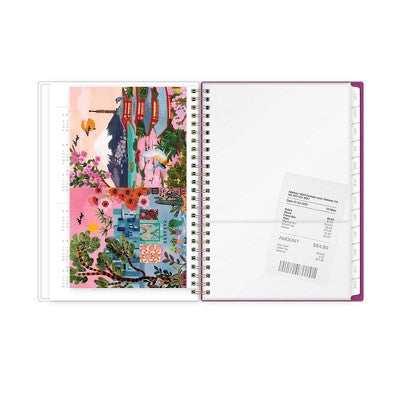 Rhi James for Blue Sky Weekly/Monthly Planner Notes (15 Month) Wirebound 5.875"x8.625" Printed - Floral Brushstroke