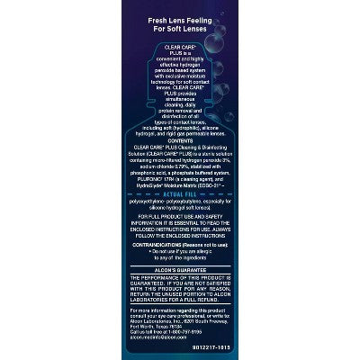 2 PACK!!!! Clear Care Plus with HydraGlyde Lens Solution - 3 fl oz