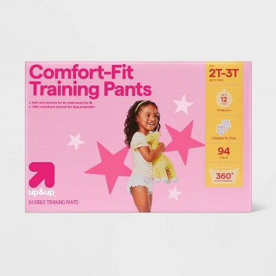 Girls' Disposable Training Pants - 2T-3T - 94ct - up&up