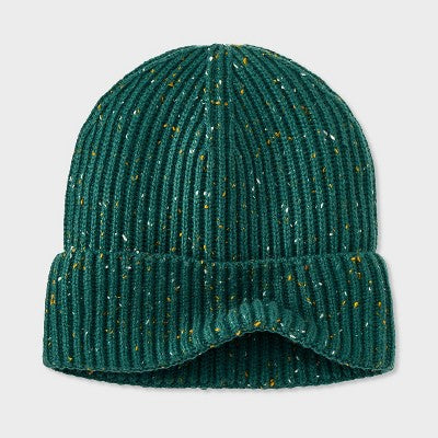 Men's Ribbed Plaited Beanie - Goodfellow & Co Green