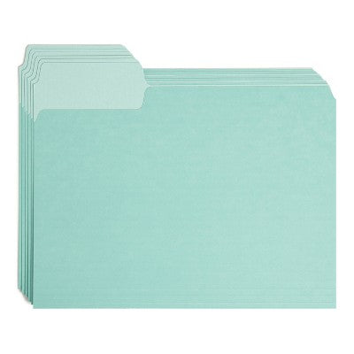U Brands 24ct Super TabFile Folders - Two Toned