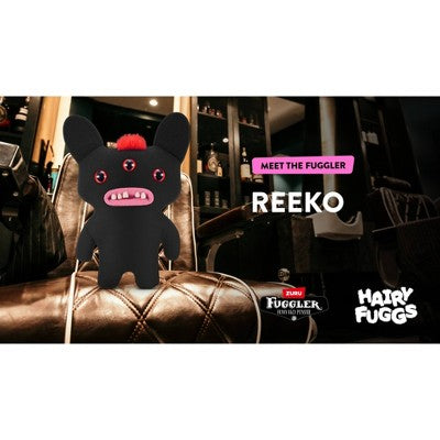 Fuggler 9" Hairy Fuggs Reeko Mohawk Black Stuffed Animal