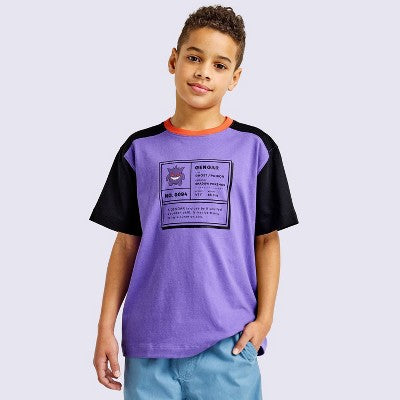 Youth Gengar Graphic Short Sleeve Crewneck T-Shirt - Pokemon x Target M