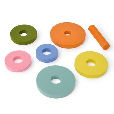 Foam Stacking Game Circle Base - Bullseye's Playground