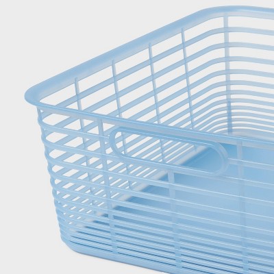 Aria Jelly Decorative Basket Medium Blue - Brightroom