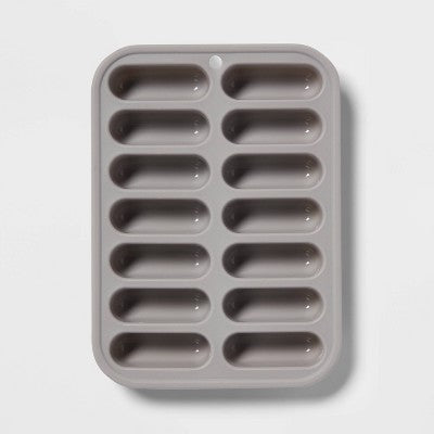 Silicone Ice Tray Gray - Room Essentials: 14-Cavity Silicone Mold, Dishwasher-Safe, 8.55 Volume Capacity