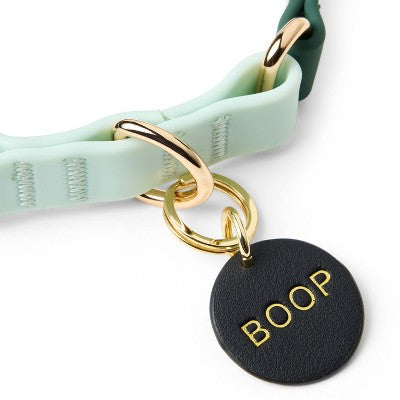 Dog and Cat "BOOP" Collar Tag - Black/Gold - The Cuddle Collab