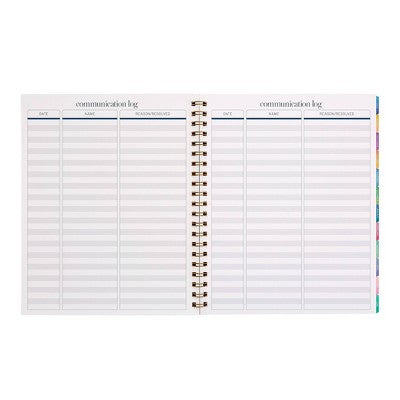 Inspired by Erin Condren 2025-2026 12 month Dated Teacher Lesson Planner Colorblock Lilac, Teacher Supplies