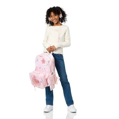Locker Club Backpack Set with Lunch Box and Headphones - Flower