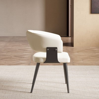 Luck Live 2 piece set, dining chairs with soft cushion seats, faux leather edge chairs (LOCAL PICKUP ONLY)