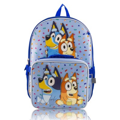 Bluey 2L 16'' 5pc Kids' Lunch Set with Backpack - Blue