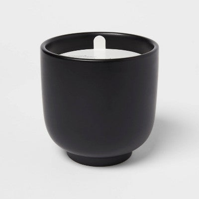 2-Wick Ceramic Jar Candle Vanilla Teakwood 13.5oz - Room Essentials