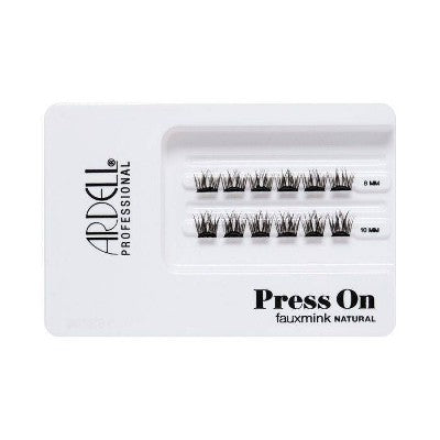 Ardell Press-On False Mini Faux Mink False Eyelash - 12pc: Synthetic Hair, Full Volume