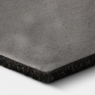 1'4"x2'4" Rectangle Outdoor Door Mat Fresh Black Ivory Leaf - Room Essentials (LOCAL PICKUP ONLY)