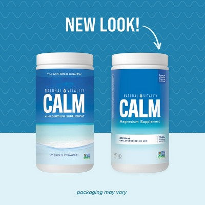 Natural Calm Vitality Original Calm Vegan Dietary Supplement Powder - 8oz