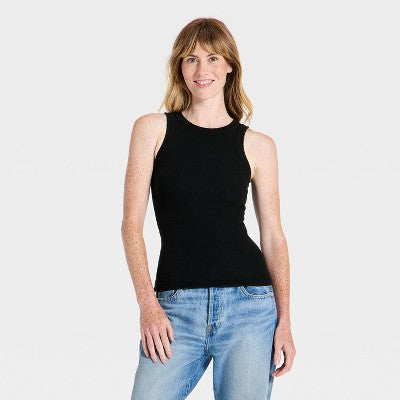 Women's Iconic Crew Tank Top - Universal Thread Black L