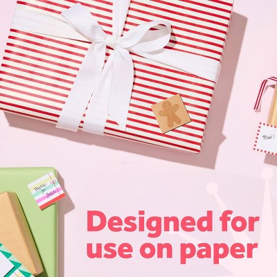 Post-it 2pk Jingle Notes Gingerbread Man 1.9"x1.9" Holiday Sticky Note Pads 25 Sheets Each