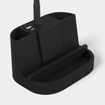 Task Lamp with Charging Black - Room Essentials