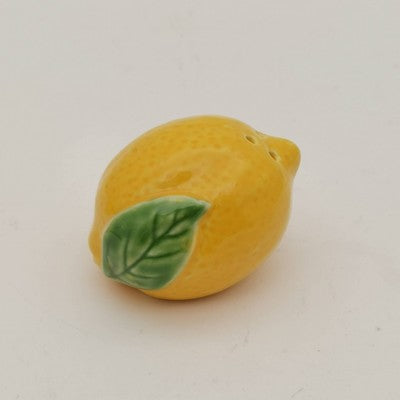 Muchoise Ceramic Lemon Salt & Pepper Shaker with Tray Yellow