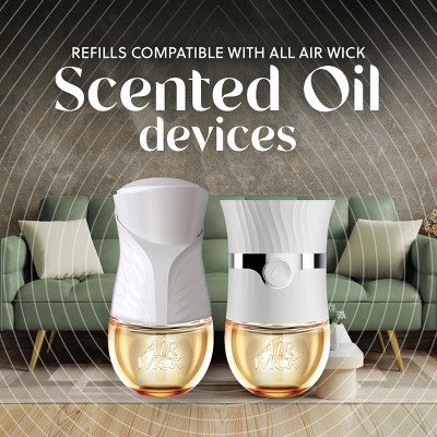 Air Wick Vibrant Scented Oil Air Freshener Refills - Rainforest Kiwi & Passion Fruit - 0.67 fl oz/2ct