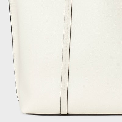 Triple Compartment Work Tote Handbag - A New Day White (LOCAL PICKUP ONLY)