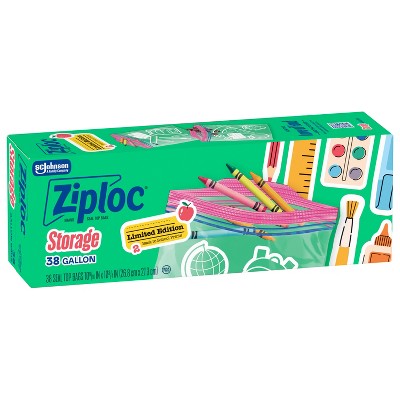 Ziploc Gallon Food Storage Bags - 38ct - Target Exclusive BTS Designs