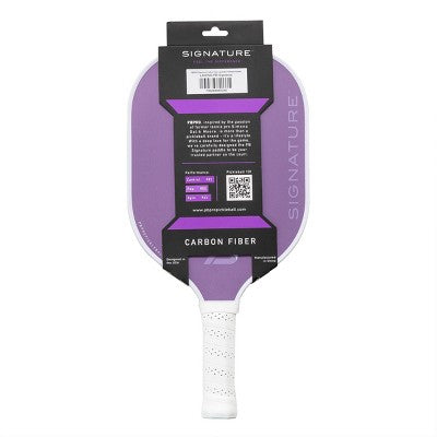 PBPRO Signature Carbon Fiber Pickleball Paddle - Lavender: Polypropylene Core, Traditional Frame